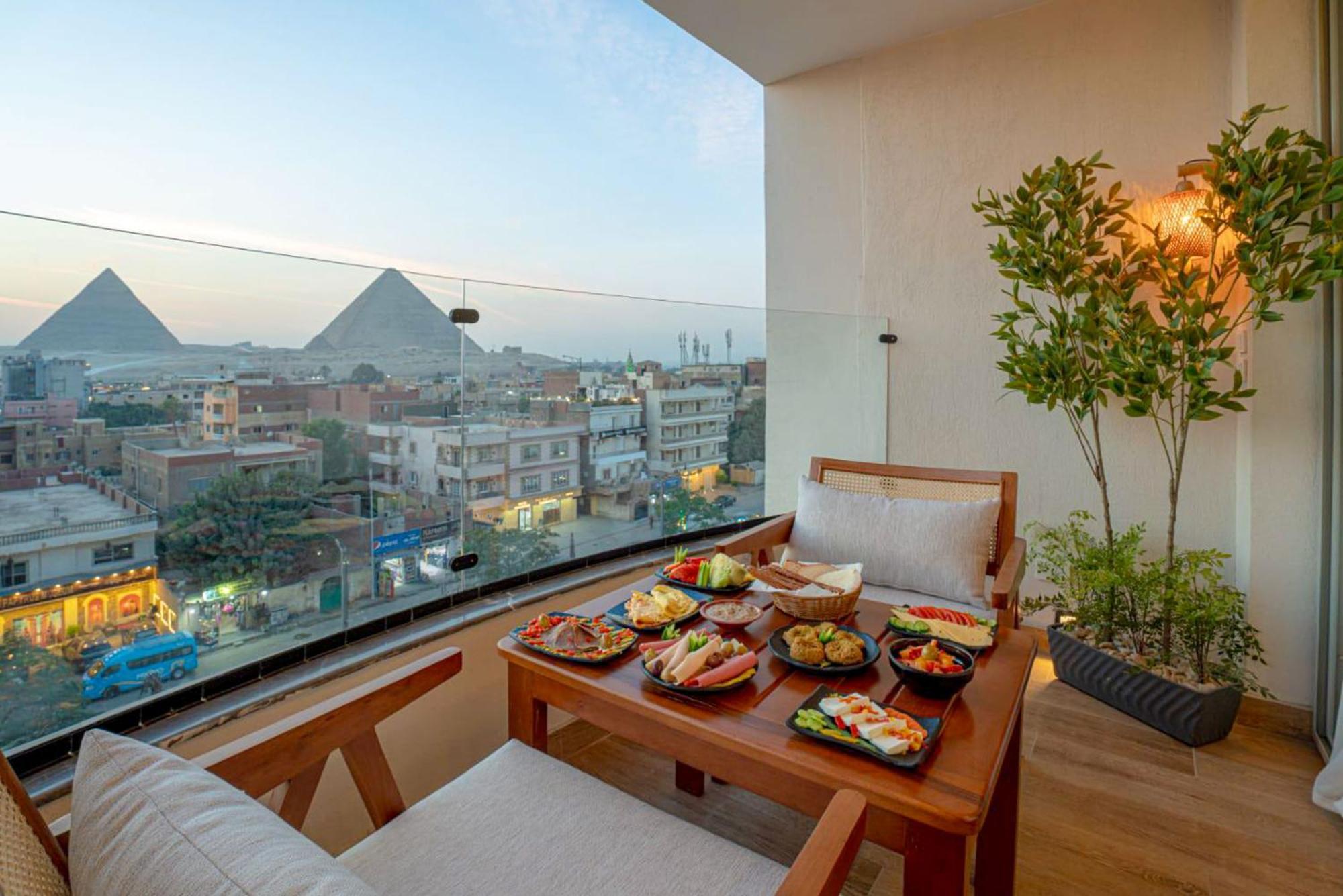 Galaxy Pyramids View Inn Kafret el-Gabal エクステリア 写真