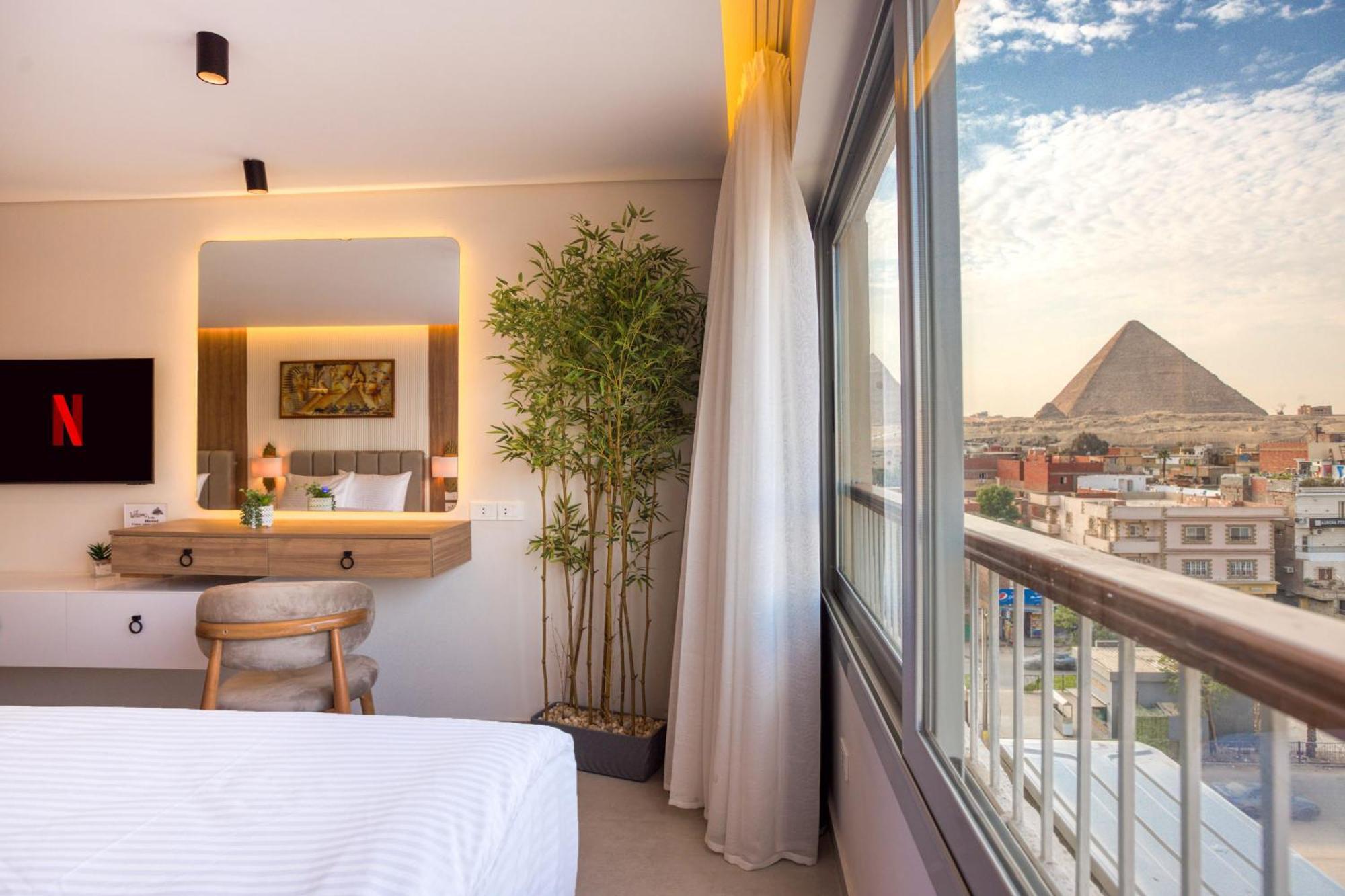 Galaxy Pyramids View Inn Kafret el-Gabal エクステリア 写真