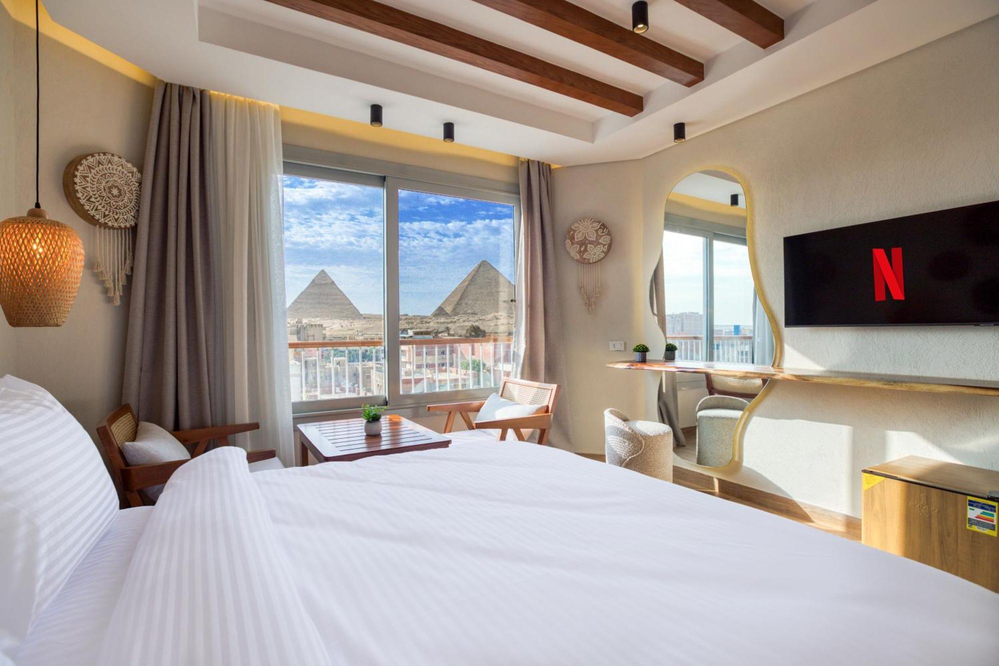 Galaxy Pyramids View Inn Kafret el-Gabal エクステリア 写真