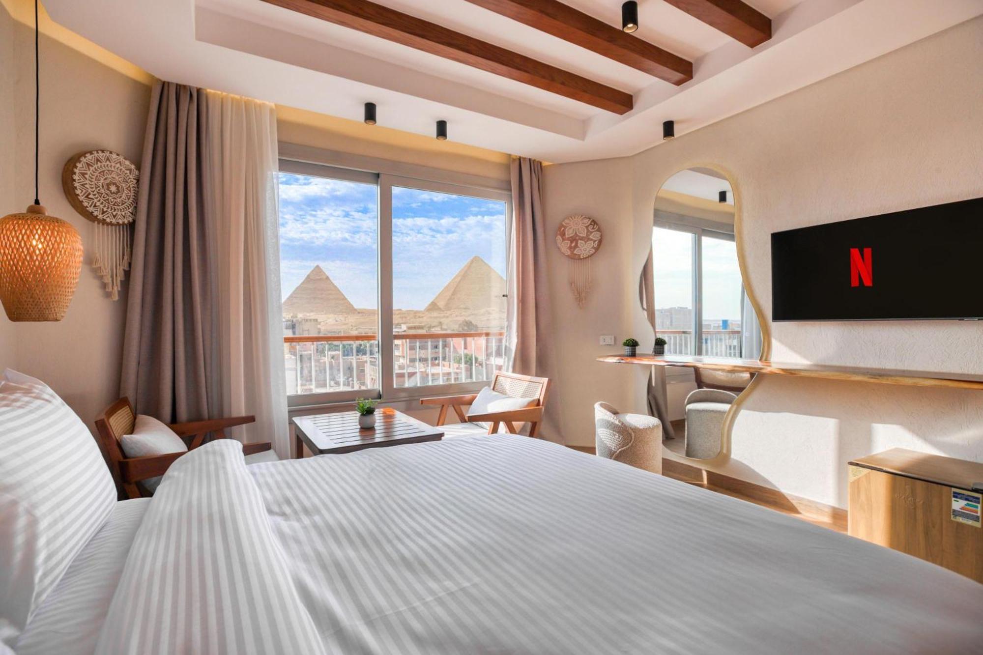 Galaxy Pyramids View Inn Kafret el-Gabal エクステリア 写真