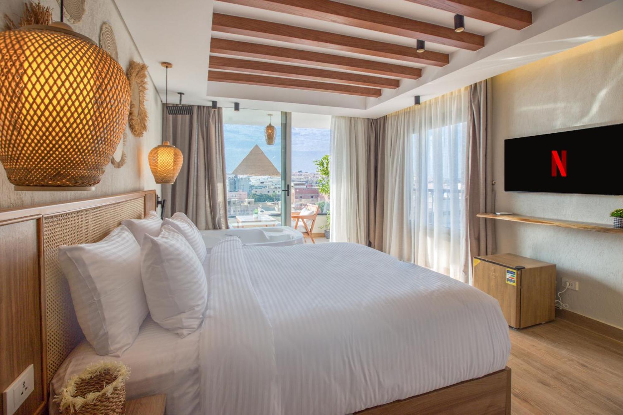 Galaxy Pyramids View Inn Kafret el-Gabal エクステリア 写真